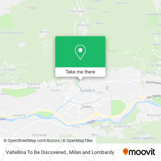 Valtellina To Be Discovered. map