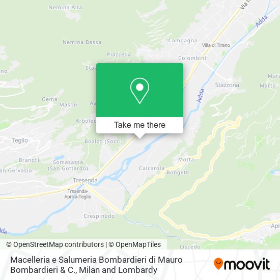 Macelleria e Salumeria Bombardieri di Mauro Bombardieri & C. map