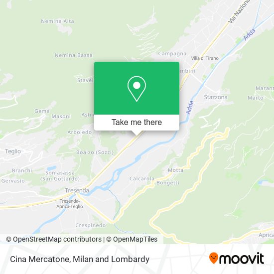 Cina Mercatone map