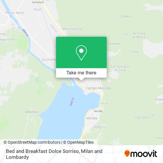 Bed and Breakfast Dolce Sorriso map