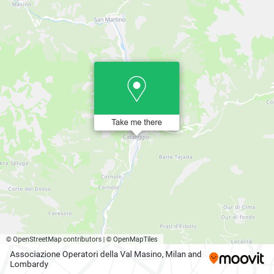 Associazione Operatori della Val Masino map