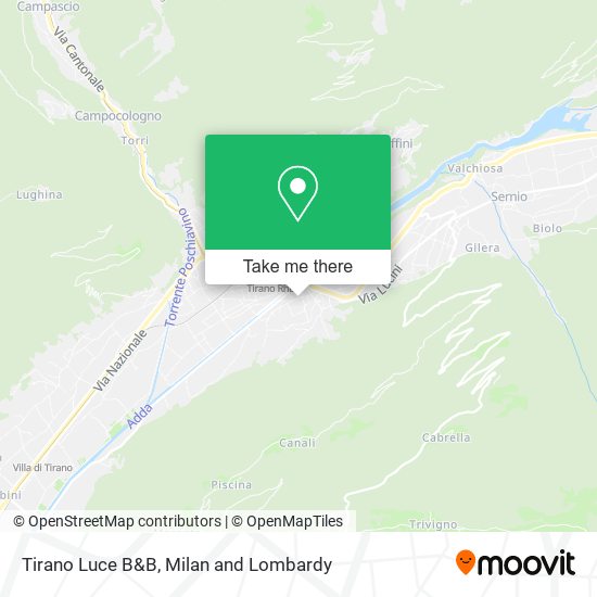 Tirano Luce B&B map