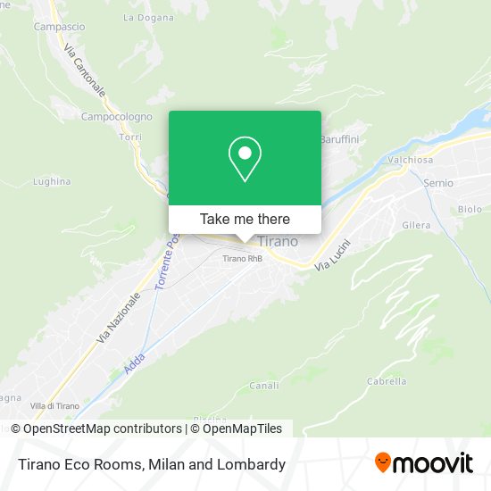 Tirano Eco Rooms map