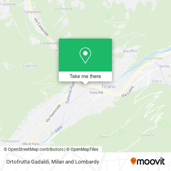 Ortofrutta Gadaldi map