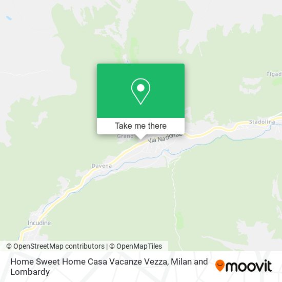 Home Sweet Home Casa Vacanze Vezza map