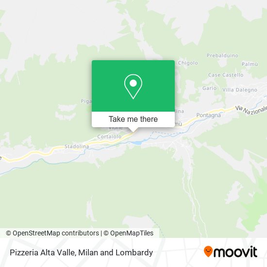Pizzeria Alta Valle map