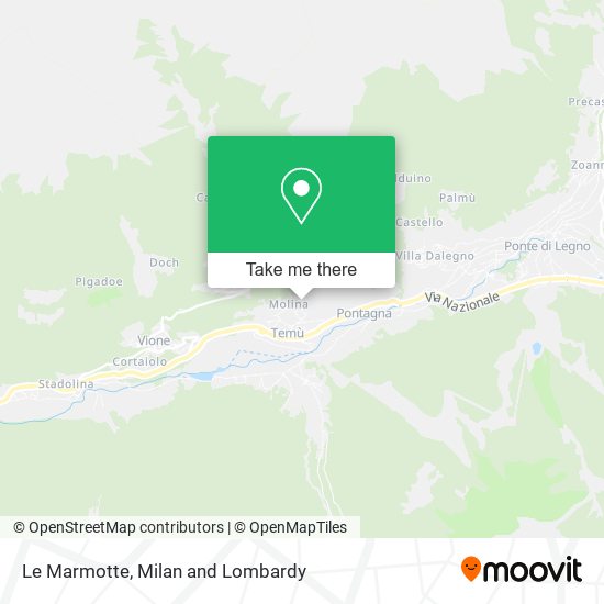 Le Marmotte map