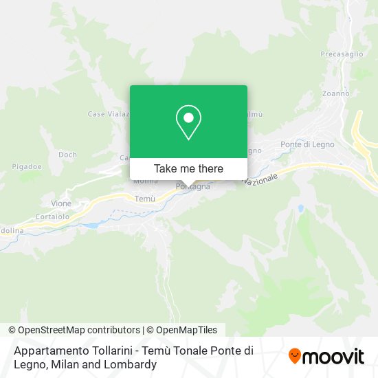 Appartamento Tollarini - Temù Tonale Ponte di Legno map