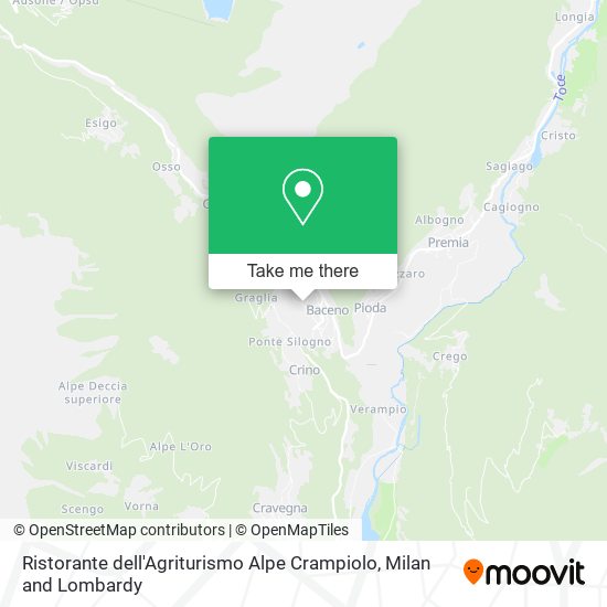 Ristorante dell'Agriturismo Alpe Crampiolo map