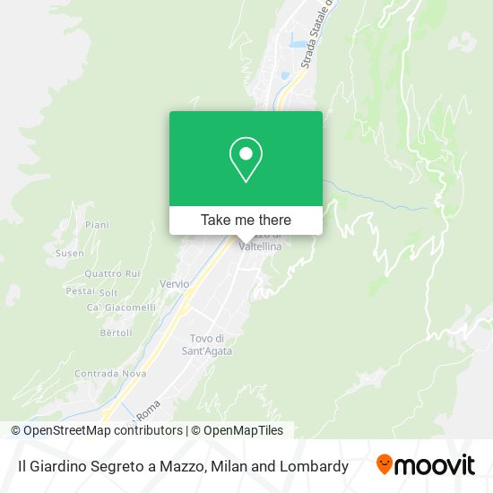 Il Giardino Segreto a Mazzo map