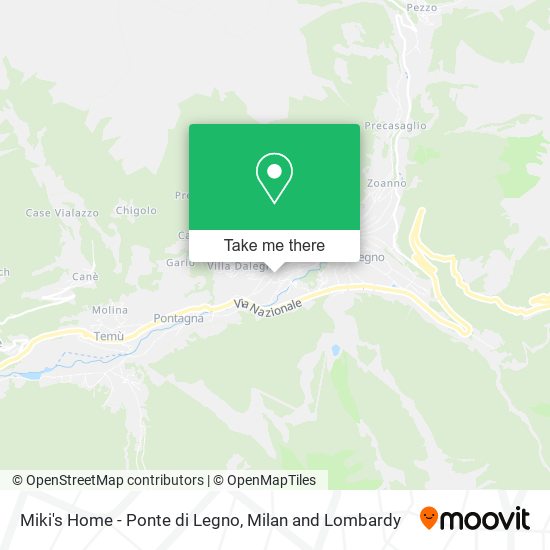 Miki's Home - Ponte di Legno map