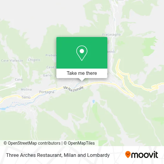 Three Arches Restaurant map