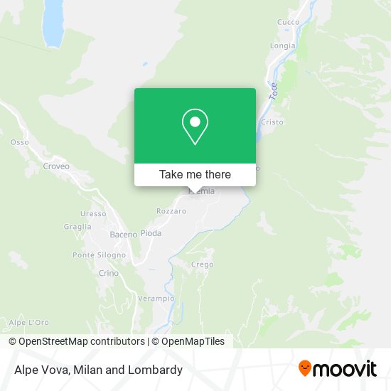 Alpe Vova map
