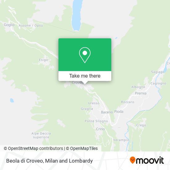Beola di Croveo map