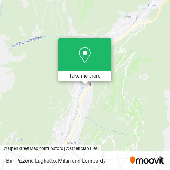 Bar Pizzeria Laghetto map
