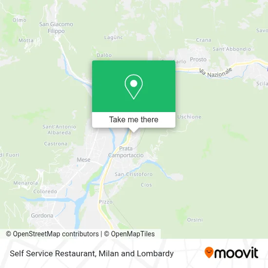 Self Service Restaurant map