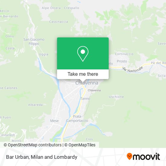 Bar Urban map