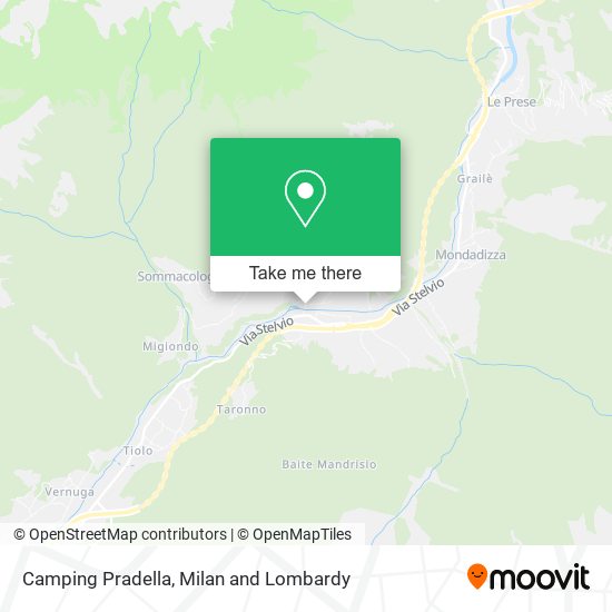 Camping Pradella map