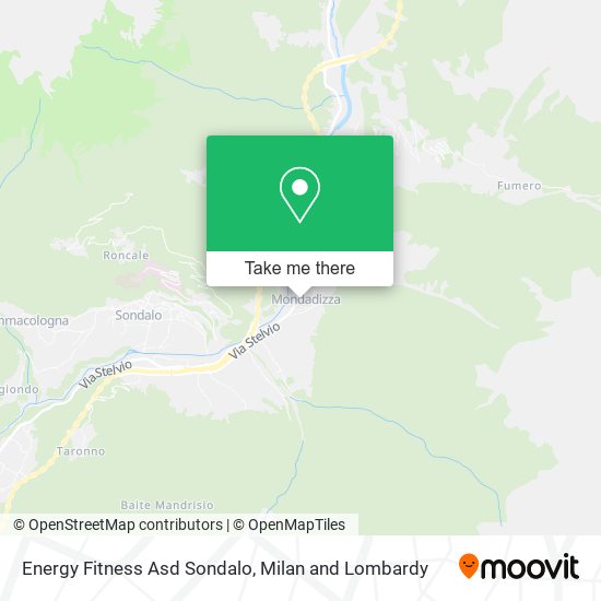 Energy Fitness Asd Sondalo map
