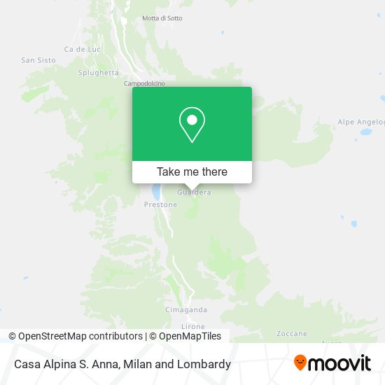 Casa Alpina S. Anna map