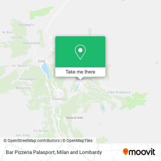 Bar Pizzeria Palasport map