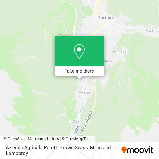 Azienda Agricola Peretti Brown Swiss map