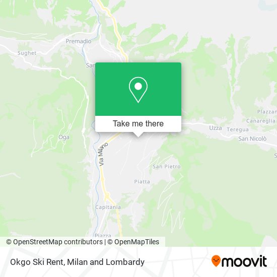 Okgo Ski Rent map