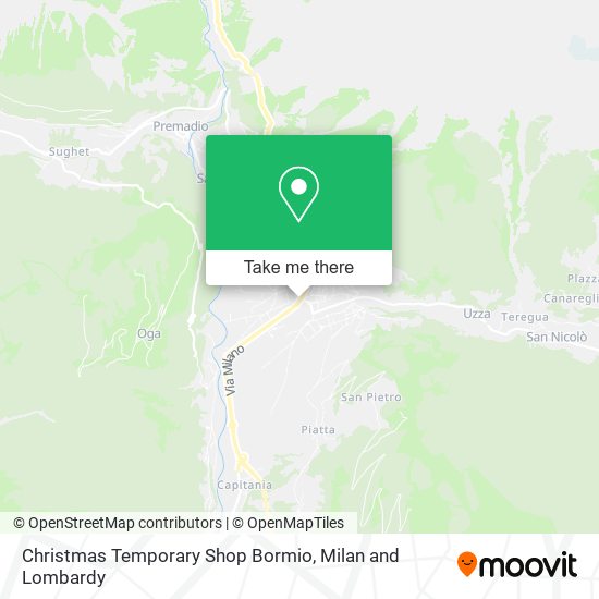 Christmas Temporary Shop Bormio map