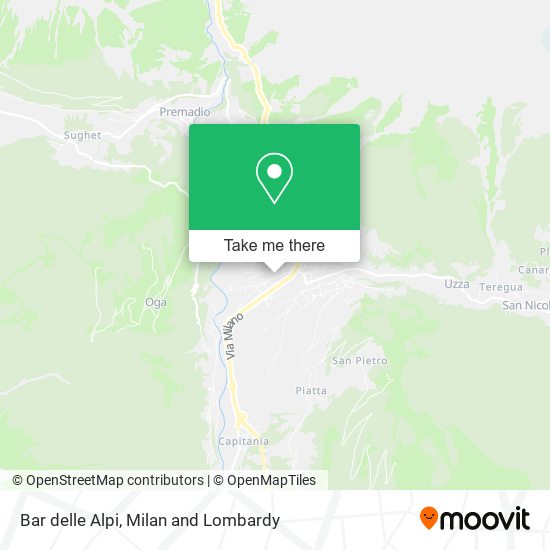 Bar delle Alpi map