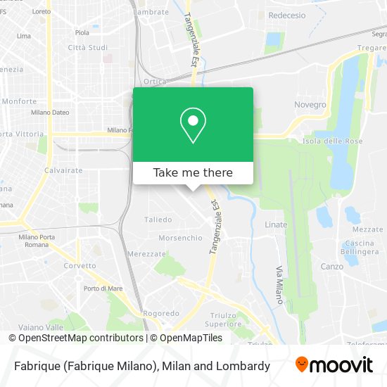 Fabrique (Fabrique Milano) map