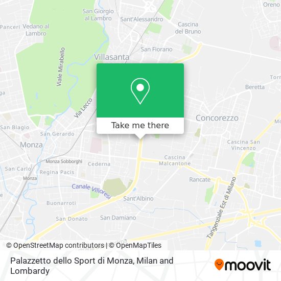 Palazzetto dello Sport di Monza map