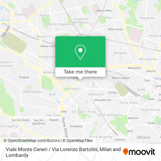 Viale Monte Ceneri / Via Lorenzo Bartolini map