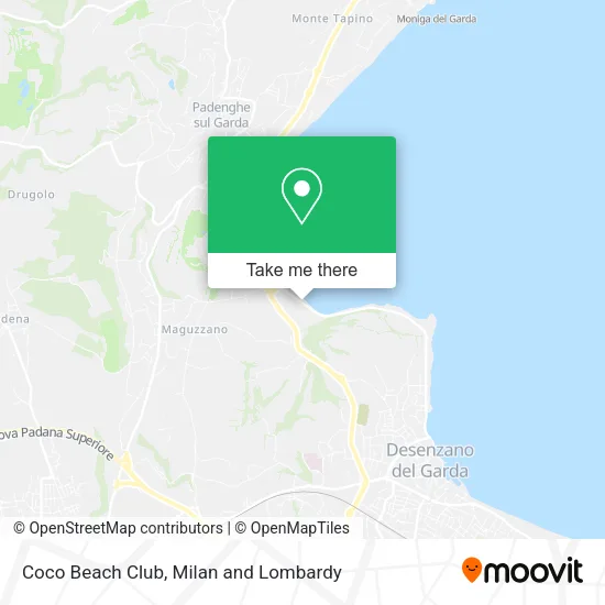 Coco Beach Club map