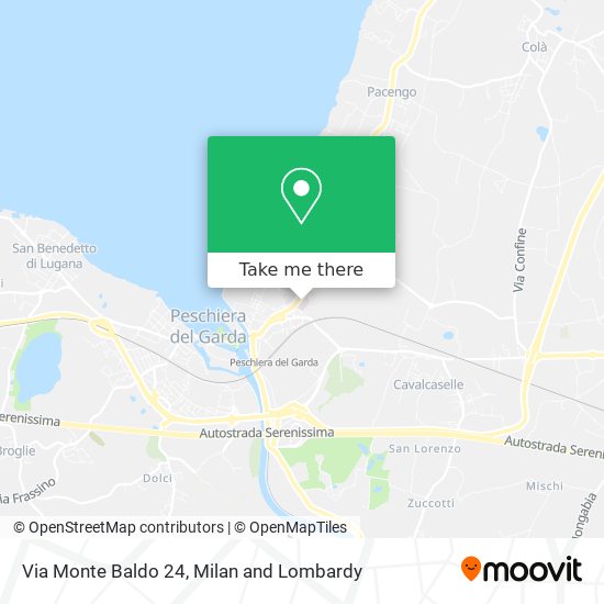 Via Monte Baldo 24 map