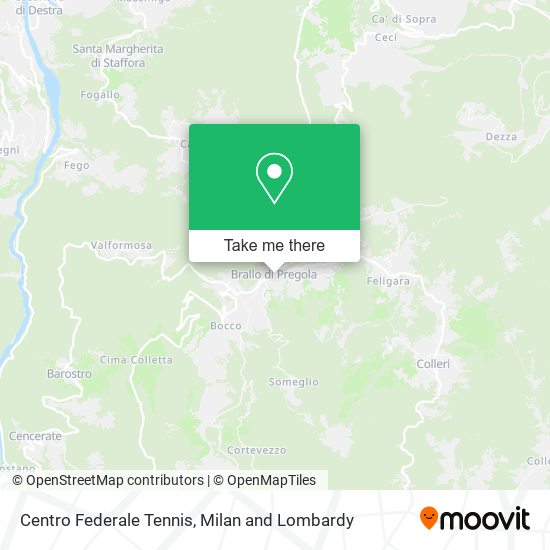 Centro Federale Tennis map