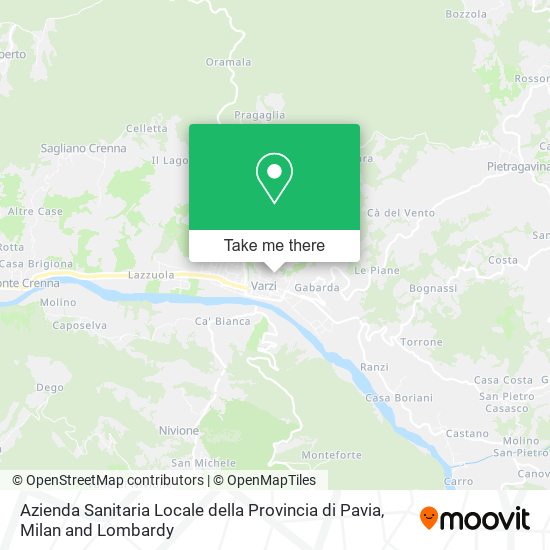 Azienda Sanitaria Locale della Provincia di Pavia map
