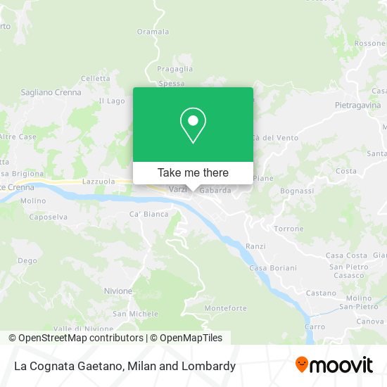 La Cognata Gaetano map