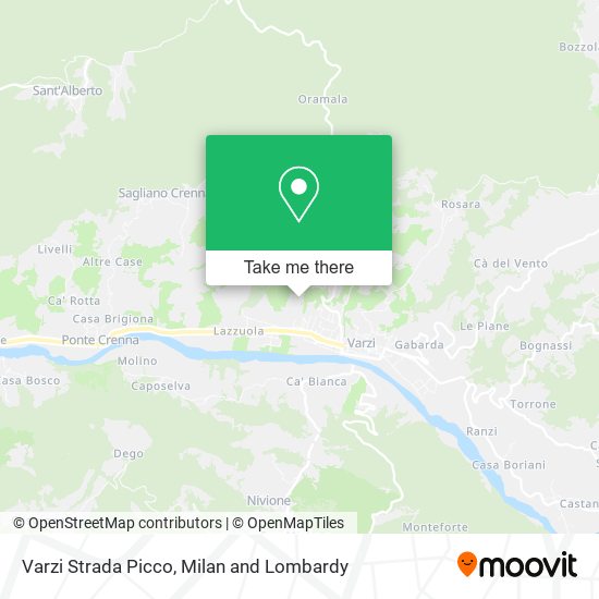 Varzi Strada Picco map