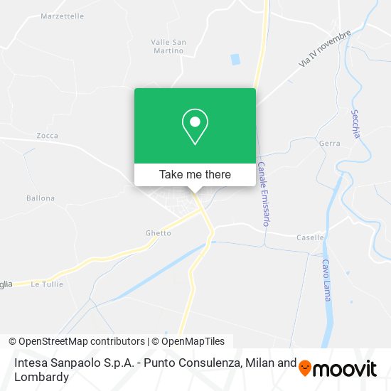 Intesa Sanpaolo S.p.A. - Punto Consulenza map