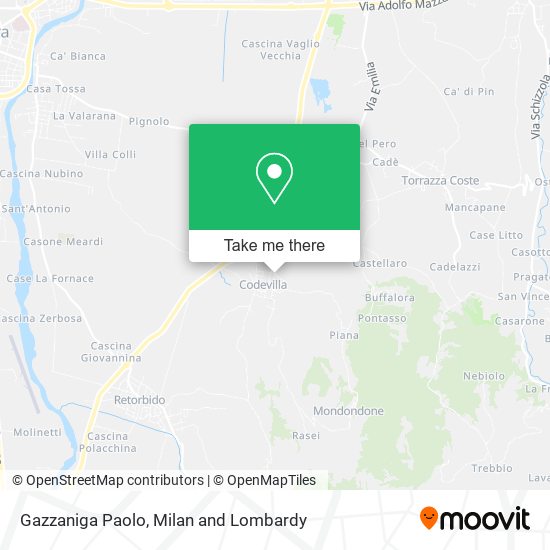 Gazzaniga Paolo map