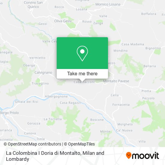 La Colombina I Doria di Montalto map