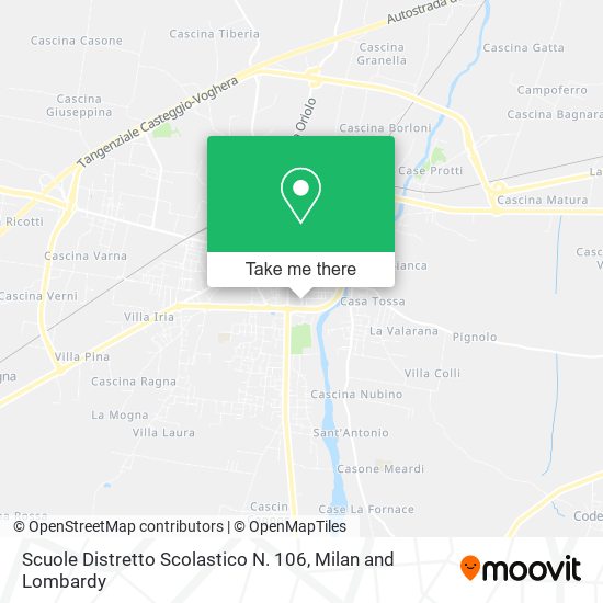 Scuole Distretto Scolastico N. 106 map