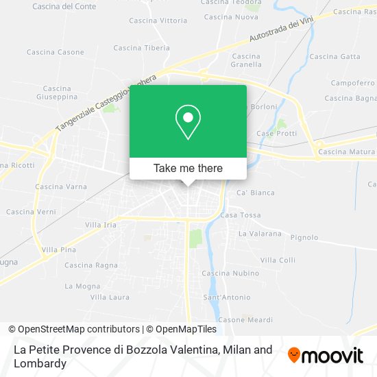 La Petite Provence di Bozzola Valentina map
