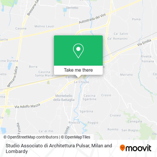Studio Associato di Architettura Pulsar map