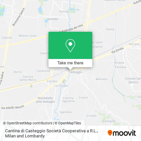 Cantina di Casteggio Società Cooperativa a R.L. map