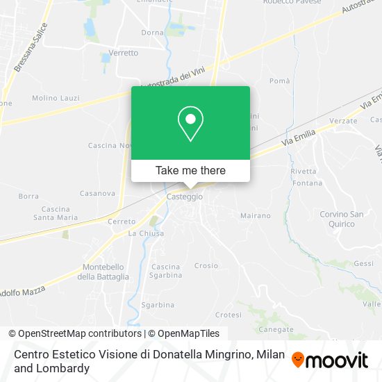 Centro Estetico Visione di Donatella Mingrino map