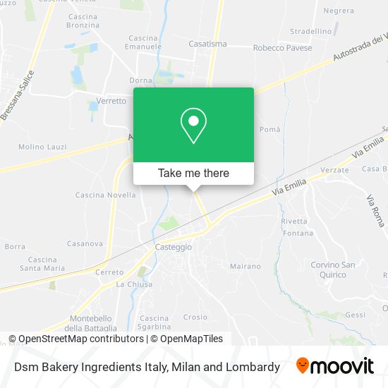 Dsm Bakery Ingredients Italy map