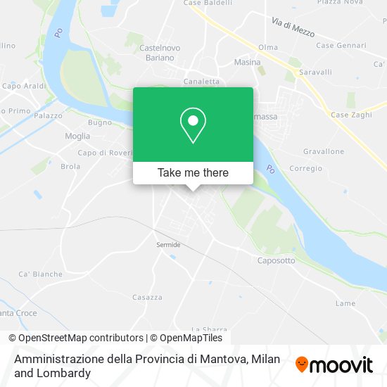Amministrazione della Provincia di Mantova map