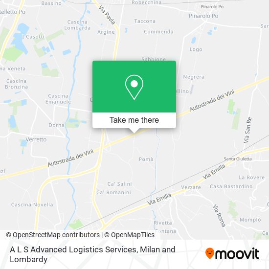 A L S Advanced Logistics Services map