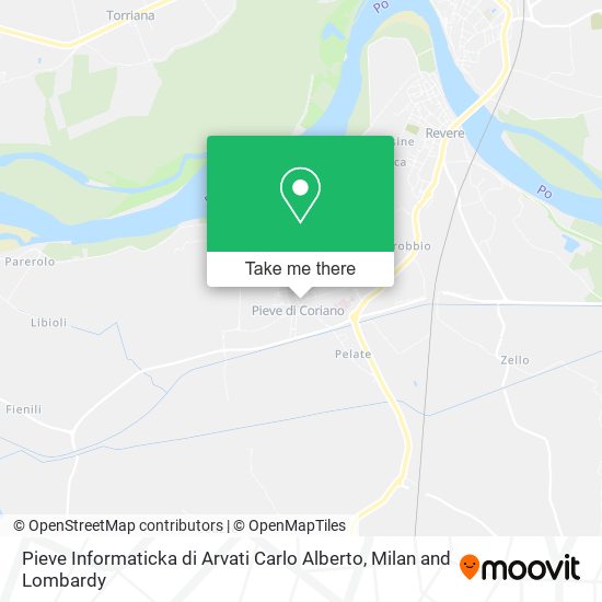 Pieve Informaticka di Arvati Carlo Alberto map